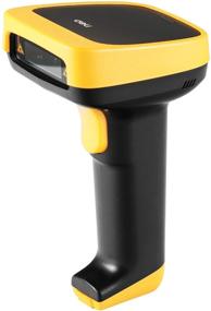 img 4 attached to Deli Wireless Barcode Scanner – Efficient 1D Barcode Reader with Impressive Wireless Range and Long-Lasting Battery Capacity