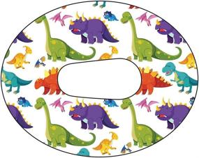 img 2 attached to Dexcom G6 Dinosaur Design Adhesive Patches - Pack of 10, Pre-cut