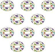 dexcom g6 dinosaur design adhesive patches - pack of 10, pre-cut logo