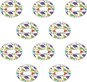 img 3 attached to Dexcom G6 Dinosaur Design Adhesive Patches - Pack of 10, Pre-cut