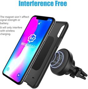 img 3 attached to 📲 WixGear Universal Magnetic Car Mount Holder with Twist-Lock Air Vent Design, for Cell Phones Featuring Fast Swift-snap Technology