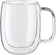 zwilling sorrento plus clear glass double-wall coffee mug set, 2-pc logo