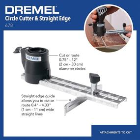 img 3 attached to 🔪 Dremel 678 Circle Cutter and Straight Edge Guide: Rotary Tool Attachment for Dremel Models 4300, 4000, 3000, and 8220