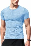 premium lecgee henley men's athletic t shirt for optimal workout performance logo