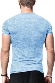 img 3 attached to Premium LecGee Henley Men's Athletic T Shirt for Optimal Workout Performance