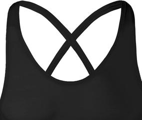 img 1 attached to One Piece Bodysuit Criss Cross Underwear Wrestling Sports & Fitness for Water Sports