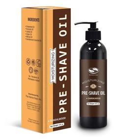 img 4 attached to 🪒 Premium 8 fl. Oz Sandalwood Pre Shave Oil: Excellent Shaving Oil for Men