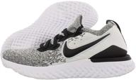 👟 nike women's epic react flyknit 2 running shoes (10, white/black) - lightweight and cushioned footwear for enhanced performance logo