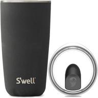 🍹 s'well stainless steel tumbler with clear slide-open lid - 18 fl oz - onyx - triple-layered vacuum-insulated - keeps drinks cold for 12 hours, hot for 4 - bpa-free water bottle логотип