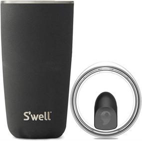 img 4 attached to 🍹 S'well Stainless Steel Tumbler with Clear Slide-Open Lid - 18 Fl Oz - Onyx - Triple-Layered Vacuum-Insulated - Keeps Drinks Cold for 12 Hours, Hot for 4 - BPA-Free Water Bottle