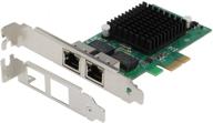 седна - адаптер сервера ethernet pcie x1 dual 10/100/1000 гбит/с (чипсет intel 82575eb) | в комплекте низкопрофильный кронштейн логотип