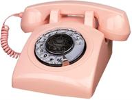 📞 pink telephones vintage rotary dial corded telephone - classic 1930s antique phone, ideal old fashion business telephone for home office decor and collections logo