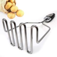 🥔 zulay kitchen stainless steel potato masher - high-quality hand tool and metal wire utensil for superior bean, avocado, egg, mini mashed potatoes, banana, and more food logo