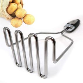 img 4 attached to 🥔 Zulay Kitchen Stainless Steel Potato Masher - High-Quality Hand Tool and Metal Wire Utensil for Superior Bean, Avocado, Egg, Mini Mashed Potatoes, Banana, and More Food