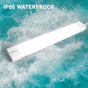 img 3 attached to 💡 WNSNOU Plug Light: 1.4FT 17in 16W 1700LM 5000K LED Shop Light – Waterproof, Linkable Tube Light with NO/Off Switch for Ceiling, Closet, and Workshop Lights