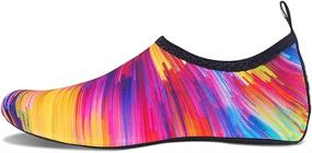 img 1 attached to 🧦 Quick-Dry Aqua Yoga Socks: Mens Womens Water Shoes for Surf Swim Water Sport