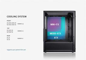 img 1 attached to Raidmax i4 Series Gaming Computer Case: ATX Desktop 🖥️ with USB 3.0, Tempered Glass Window, 120mm ARGB LED Fans (i408)