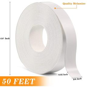 img 3 attached to 🌟 White Melamine Edgebanding Tape - Flexible Veneer Roll with Hot Melt Adhesive (1 Piece, 3/4 Inch x 50 Feet)