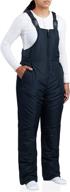 👖 water resistant ski overall pants for women - cherokee insulated snow bib (sizes s-3xl) логотип