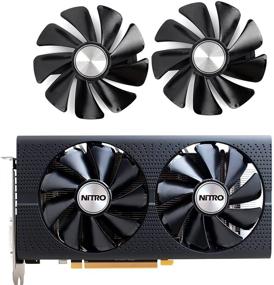 img 3 attached to 🖥️ Black GPU Fan Replacement Kit (2pcs) for Sapphire Nitro+ RX 580-570-480-470 590 Pulse Graphics Card by inRobert