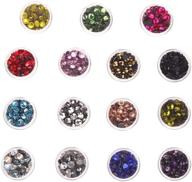 🔥 heat fix rhinestones 3-6mm 7800pc multi-color assorted sizes flatback rhinestones hotfix round crystal for apparel, footwear, and diy crafts by ccinee logo