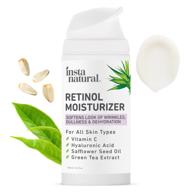 🌙 instanatural retinol night face cream - anti aging moisturizer for face & neck - reduce wrinkles, dark circles, fine lines - vitamin c hyaluronic acid complex - 3.4 oz logo