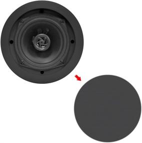 img 2 attached to 🔊 Pyle PDIC51RDBK Ceiling Wall Mount Speakers - 5.25” Pair of 2-Way Midbass Woofer Speaker 1'' Polymer Dome Tweeter Flush Design with 80Hz - 20kHz Frequency Response & 150 Watts Peak Power - Easy Installation