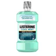 🌿 listerine zero alcohol mouthwash, cool mint flavor, alcohol-free oral care formula, 500 ml logo