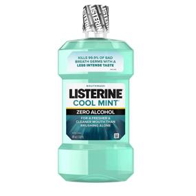 img 4 attached to 🌿 Listerine Zero Alcohol Mouthwash, Cool Mint Flavor, Alcohol-Free Oral Care Formula, 500 ml