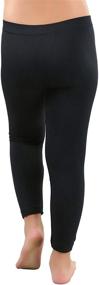 img 2 attached to 👖 ToBeInStyle Girls' Full-Length Seamless Polyester Leggings - Clothing