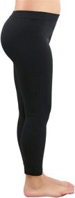 img 3 attached to 👖 ToBeInStyle Girls' Full-Length Seamless Polyester Leggings - Clothing