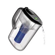 💧 pur plus water pitcher: 7-cup filtration system, black - superior pur water filter pitcher, ppt711b logo