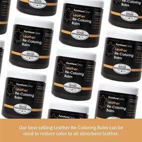 img 3 attached to 🛋️ "FurnitureClinic Leather Re-Coloring Balm | Нетоксичный восстанавливающий кожу крем для мебели | 16 цветов ремонтного кожаного крема (Бордо) | 8,5 жидких унций