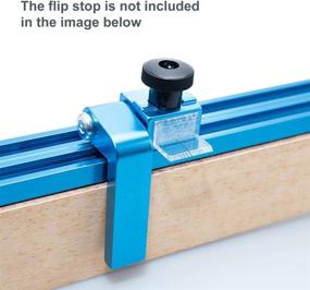 img 3 attached to 🔧 Enhanced Precision and Versatility: POWERTEC 71131 Aluminum Double T-Track Fence Cap Kit with Adhesive Tape Measure and Plastic Insert in Anodized Blue