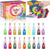 habool tie dye kit: 36 dye packets, 18 colors for kids and adults | large capacity bottles (80ml/2.7oz) | all-in-1 diy fabric dye for t-shirts, scarfs, bags, socks, hats logo