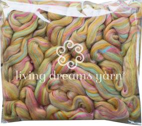 img 2 attached to 🌿 Merino Bamboo Fiber Blend: Luxuriously Soft Combed Top Roving for Spinning, Felting, Soap Making, Dryer Balls & More! Lily Pond