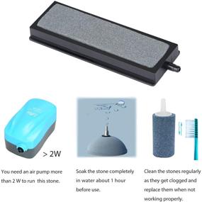 img 1 attached to 🐠 Pawfly 4 Inch Air Stone Bar Micro Bubble Diffuser - Aquarium Fish Tank Pump, 2 Pack