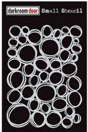 🔘 darkroom door circles stencil - 4.5x6 inches logo