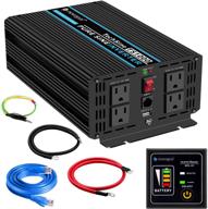 🔌 novopal 1000w pure sine wave power inverter, 12v dc to 110v/120v ac converter with 4 ac outlets, 1 usb port, 16.4ft remote control, and dual cooling fans - 5th gen upgrade logo