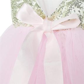 img 1 attached to 👗 Stylish AGQT Sequins Tutu Dress: Sleeveless Princess Birthday Dress for Baby Girls (Size 3M-4T)