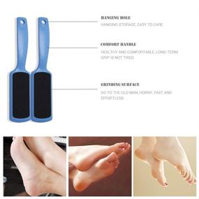 img 2 attached to NIUTA Pedicure Foot Rasp: Double-Sided Colossal File Callus Remover