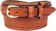 exquisite english bridle basketweave ranger medium men's belts - supreme style and quality accessories logo