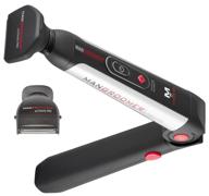 🔥 mangroomer ultimate pro back shaver - advanced design with 2 flex heads, shock absorber technology, extended reach handle, and power burst feature logo