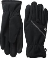 🧤 columbia men's gloves black medium: essential cold weather accessories logo