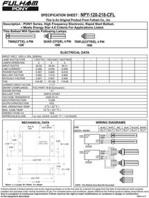 img 2 attached to Fulham Lighting Pony Ballast NPY 120 218 CFL