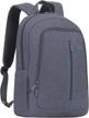 💻 rivacase 7560: slim, light & water-resistant grey laptop backpack for 15.6 inch devices logo