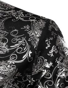 img 1 attached to 👔 ZEROYAA Paisley Printed Men's Designer Shirts for a Stylish and Luxurious Look