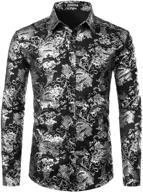 👔 zeroyaa paisley printed men's designer shirts for a stylish and luxurious look logo