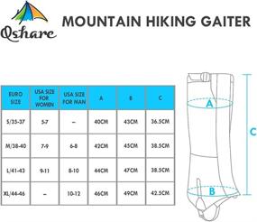 img 1 attached to Waterproof Leg Gaiters for Boots - Ideal for Hiking, Climbing, Hunting, and Snow Activities - High Leg Gaiters for Men and Women