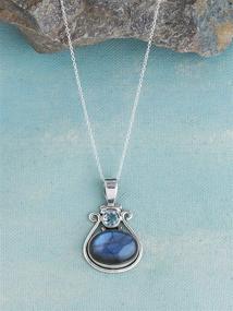 img 2 attached to YoTreasure Labradorite Sterling Silver Pendant